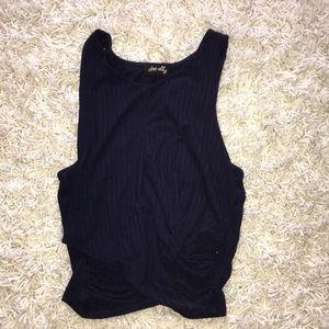 Cross cross crop top